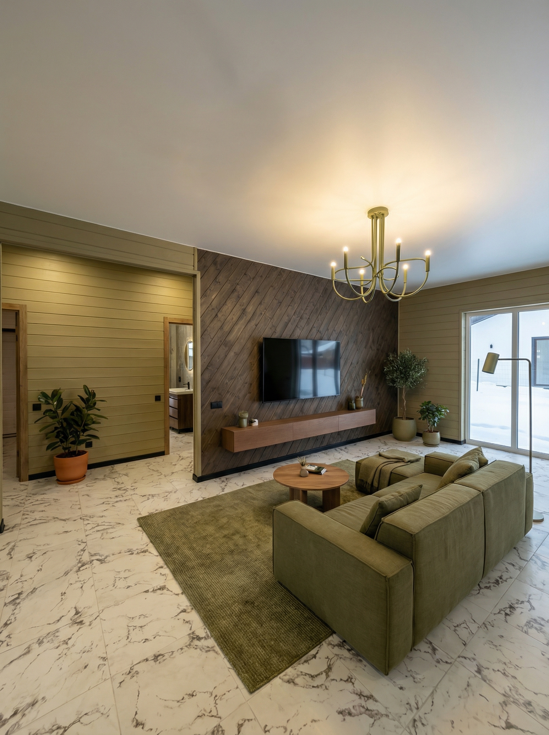 Дизайн гостиной в стиле Минимализм — фото интерьера от нейросети RoomGPT