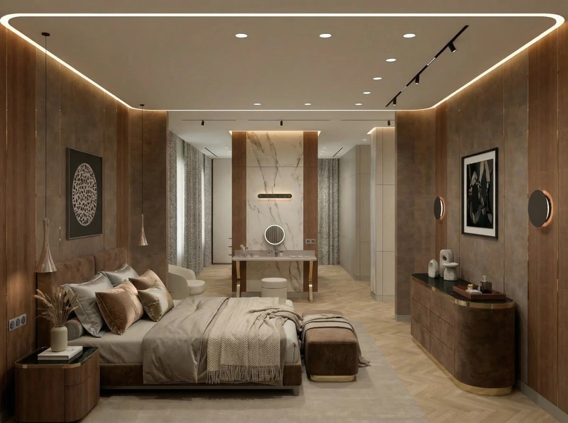 Дизайн гостиной в стиле Контемпорари — фото интерьера от нейросети RoomGPT