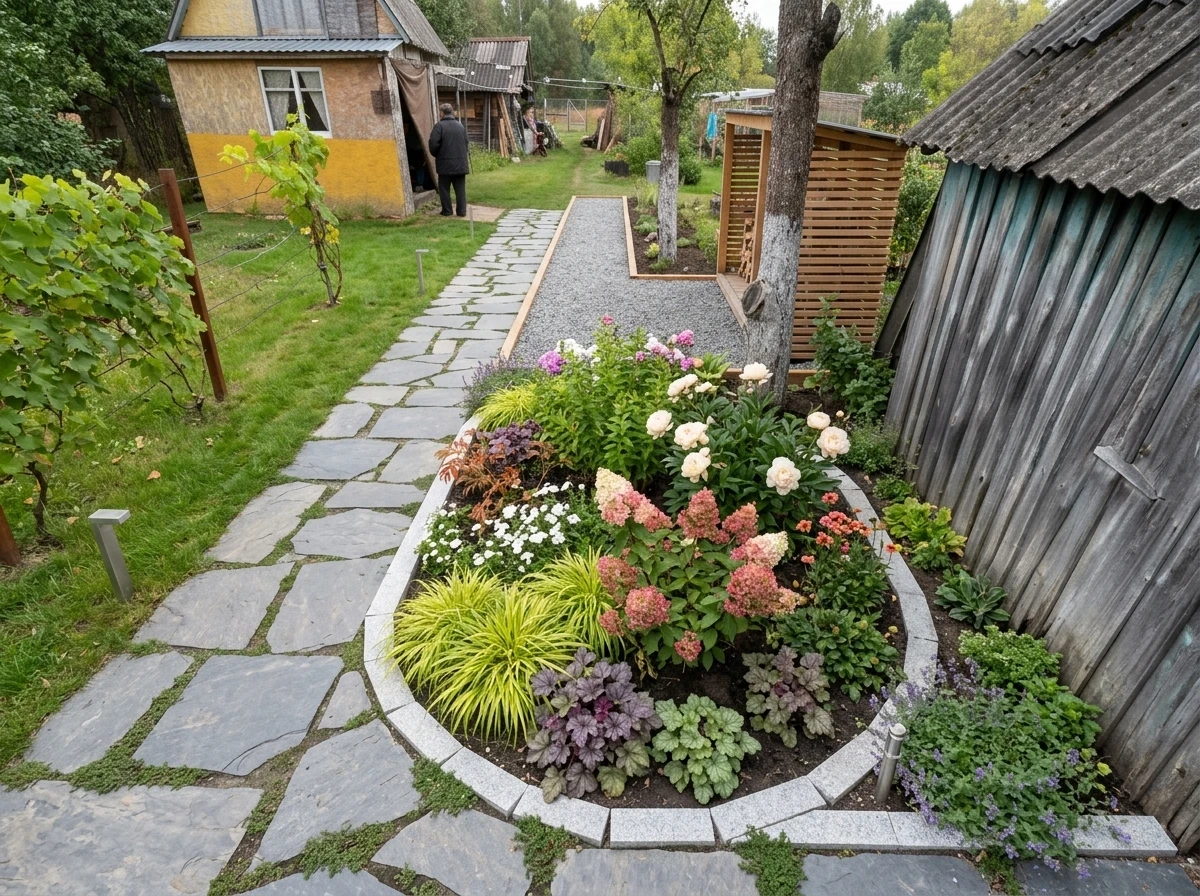 Ландшафтный дизайн в стиле Сканди — Участок от нейросети RoomGPT