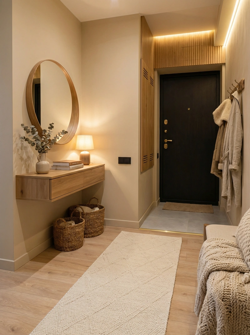 Дизайн интерьера в стиле Хюгге — Прихожая от нейросети RoomGPT