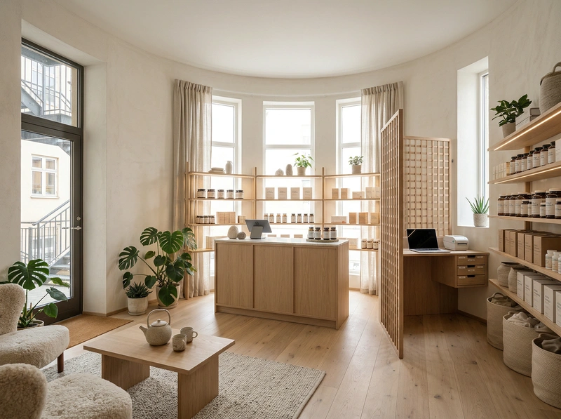 Дизайн интерьера в стиле Хюгге — Кабинет от нейросети RoomGPT