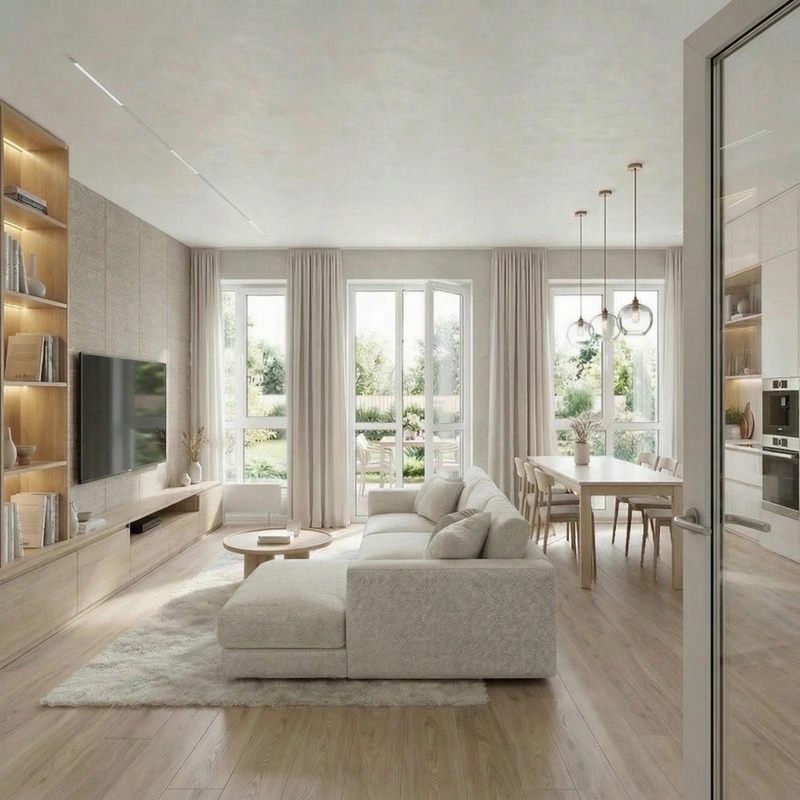 Дизайн гостиной в стиле Без стиля — фото интерьера от нейросети RoomGPT