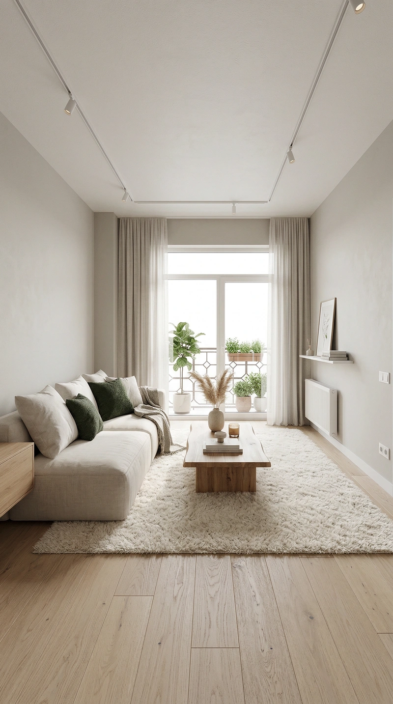 Дизайн интерьера в стиле Хюгге — Гостиная от нейросети RoomGPT