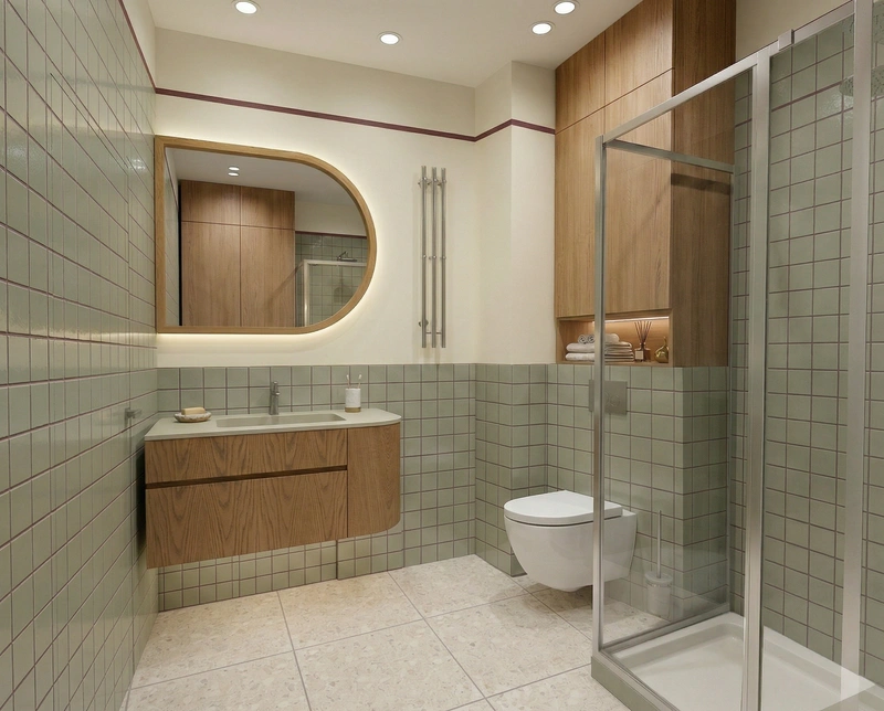 Дизайн ванной в стиле Минимализм — фото интерьера от нейросети RoomGPT