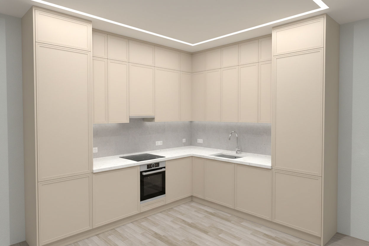 Дизайн кухни в стиле Минимализм — фото интерьера от нейросети RoomGPT