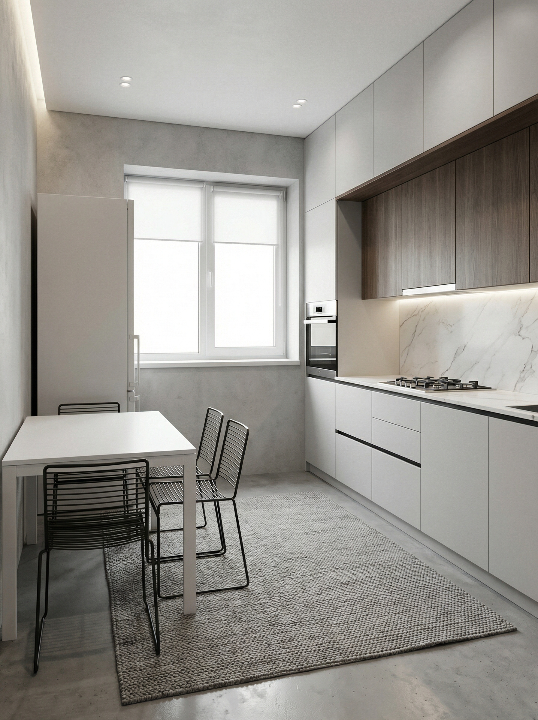 Дизайн кухни в стиле Минимализм — фото интерьера от нейросети RoomGPT