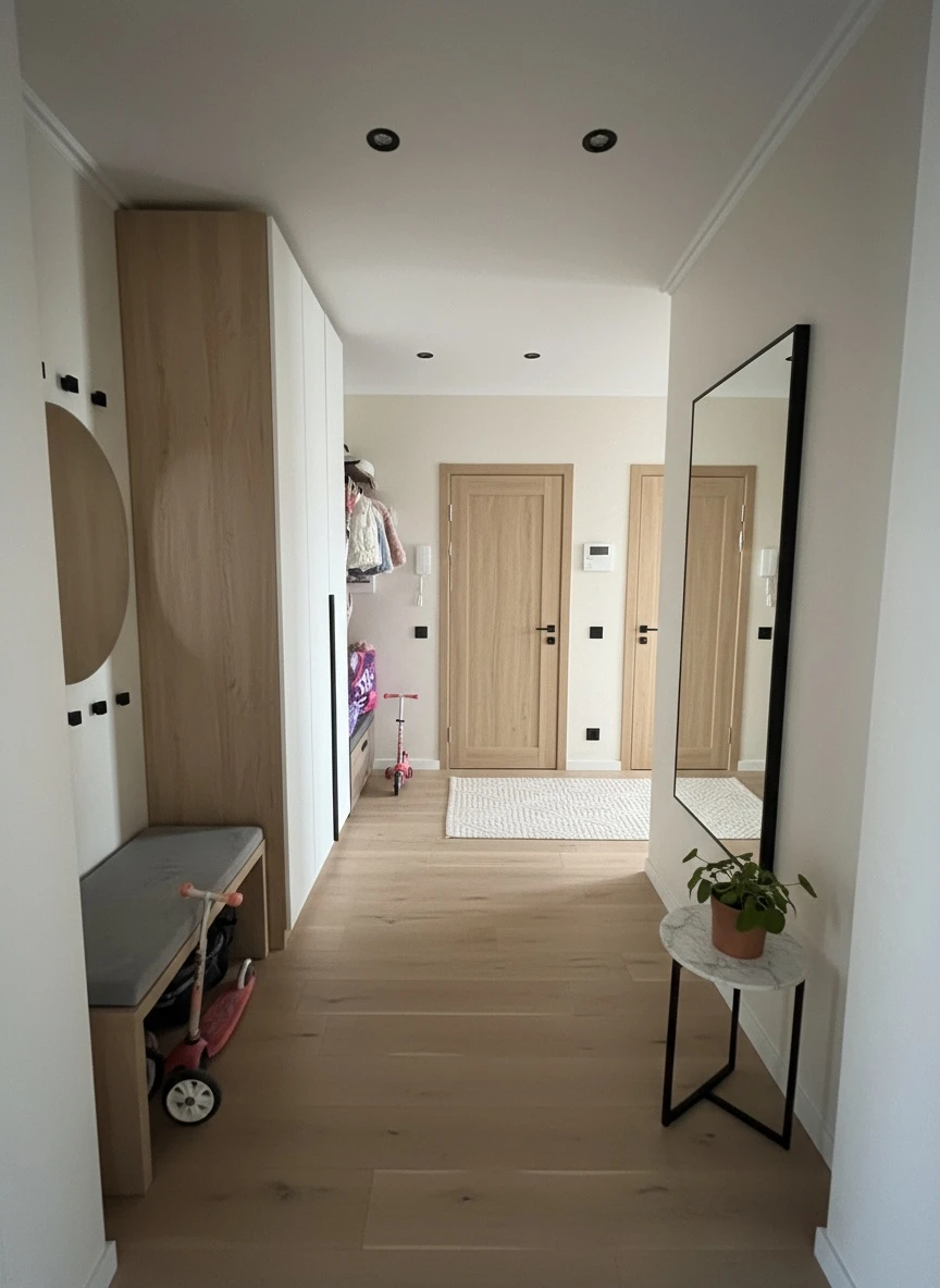 Дизайн прихожей в стиле Сканди — фото интерьера от нейросети RoomGPT