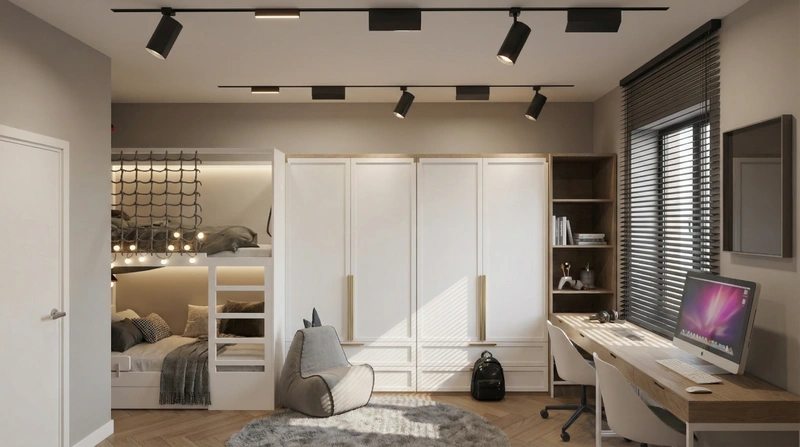 Дизайн интерьера в стиле Контемпорари — Детская от нейросети RoomGPT