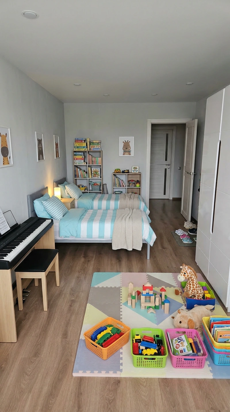 Дизайн детской в стиле Без стиля — фото интерьера от нейросети RoomGPT