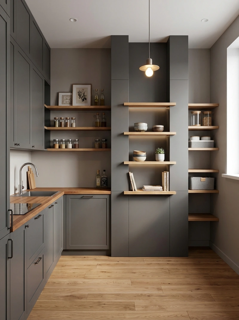 Дизайн кухни в стиле Без стиля — фото интерьера от нейросети RoomGPT