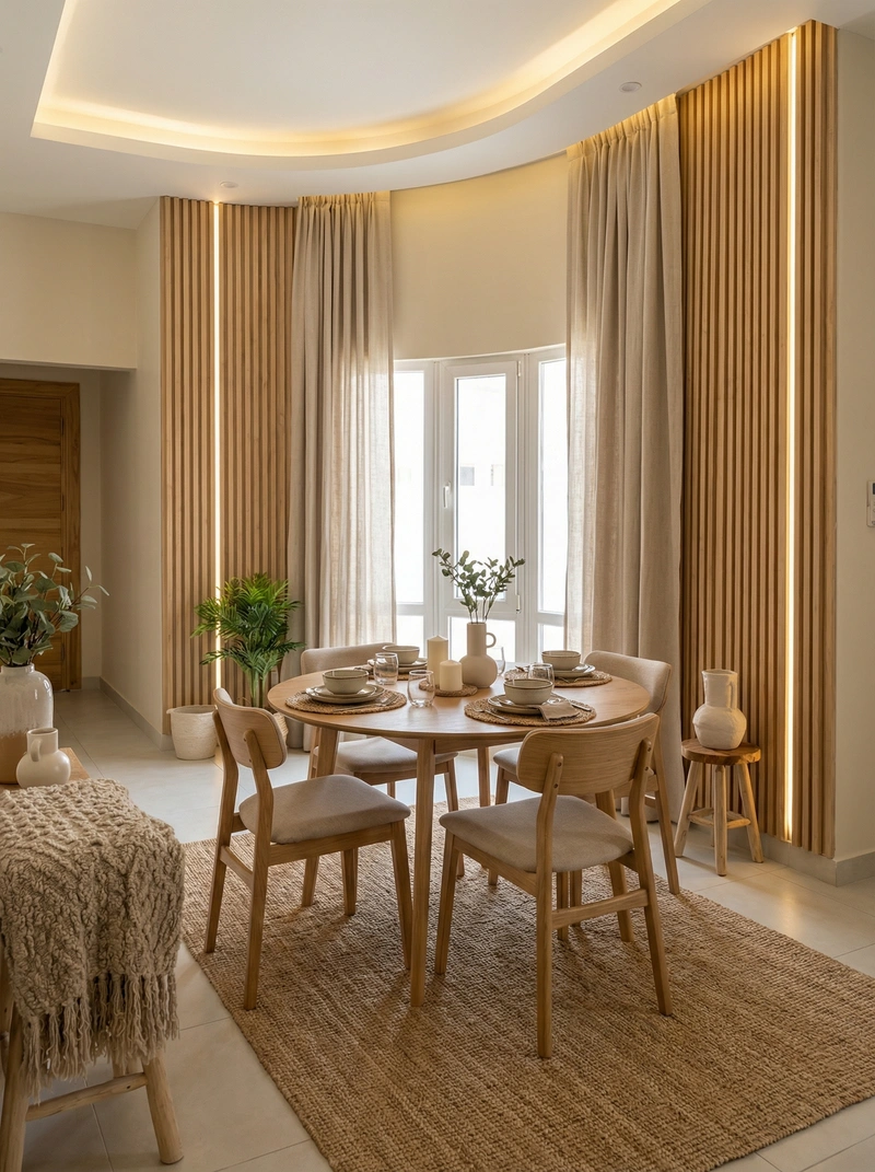 Дизайн кухни в стиле Хюгге — фото интерьера от нейросети RoomGPT