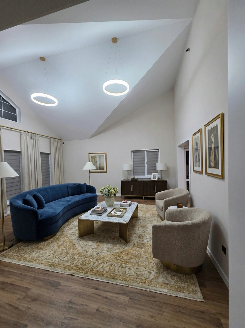 Дизайн интерьера в стиле Классика — Гостиная от нейросети RoomGPT