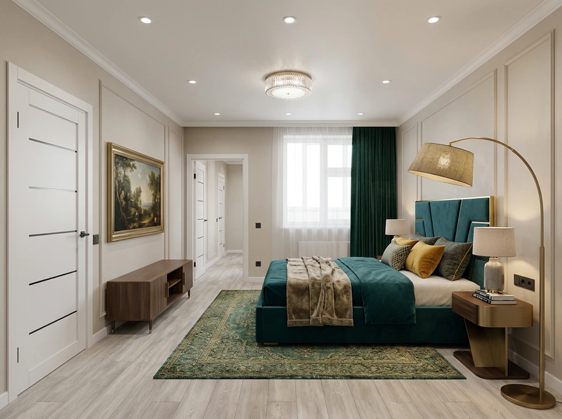 Дизайн интерьера в стиле Классика — Гостиная от нейросети RoomGPT