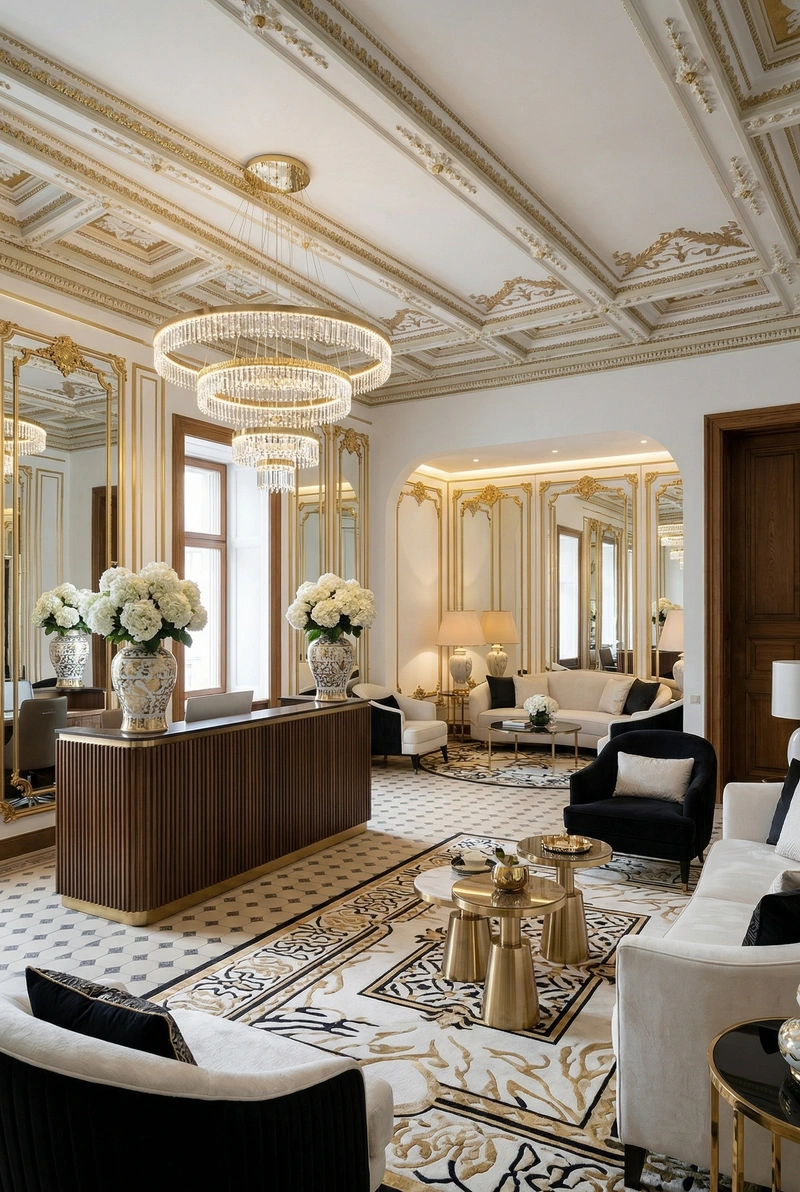 Дизайн гостиной в стиле Эклектика — фото интерьера от нейросети RoomGPT