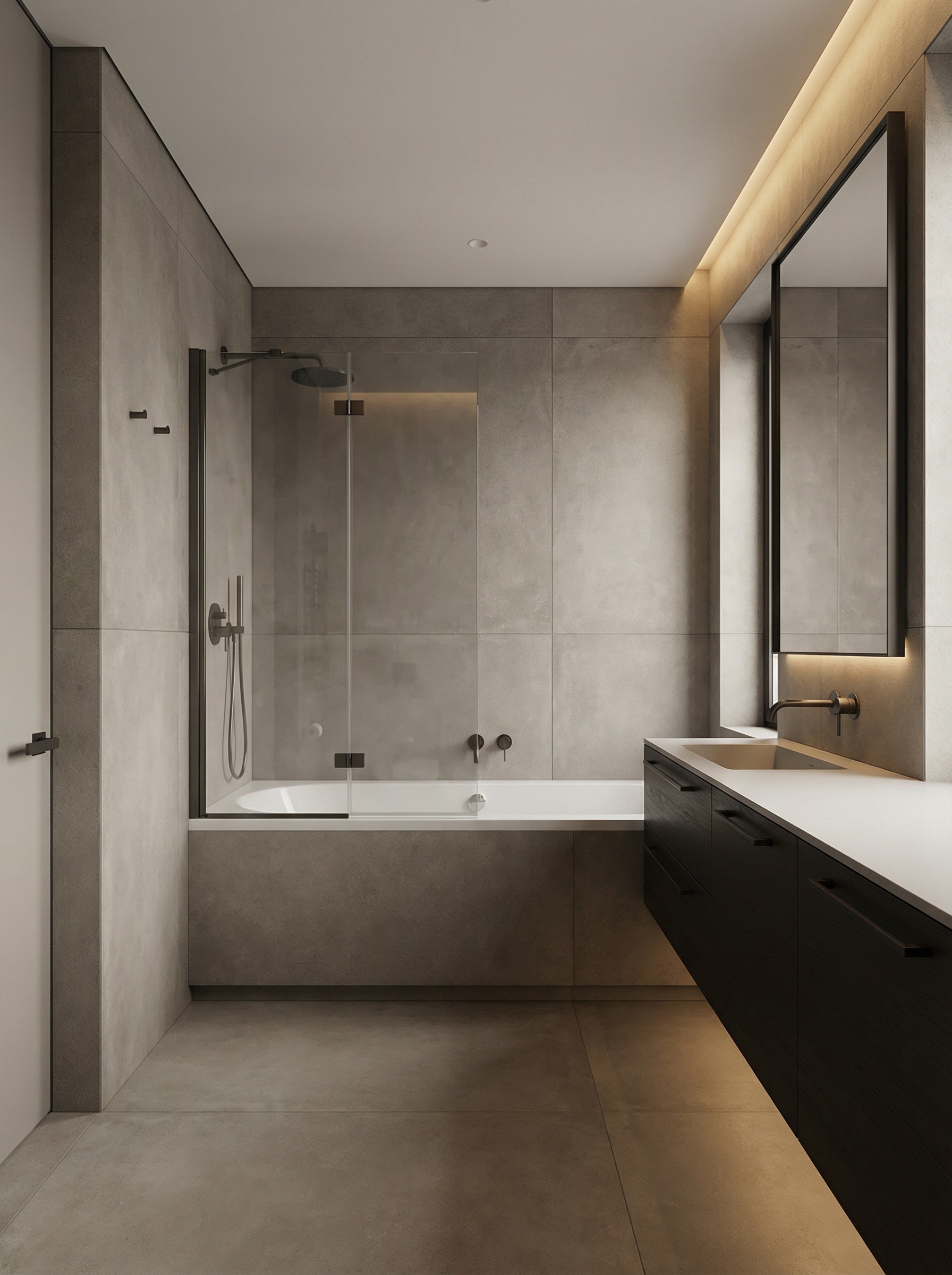 Дизайн ванной в стиле Минимализм — фото интерьера от нейросети RoomGPT