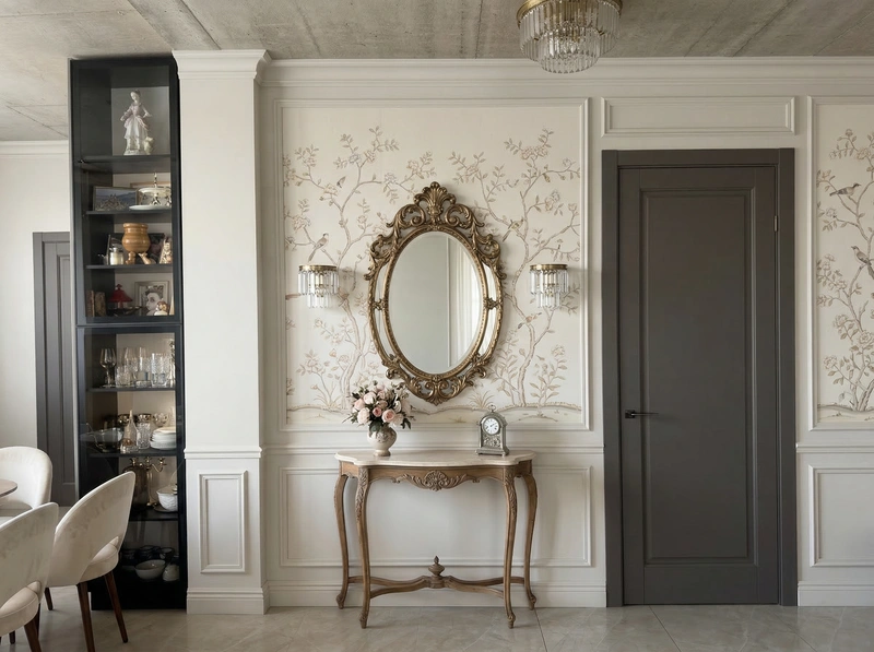 Дизайн интерьера в стиле Классика — Гостиная от нейросети RoomGPT