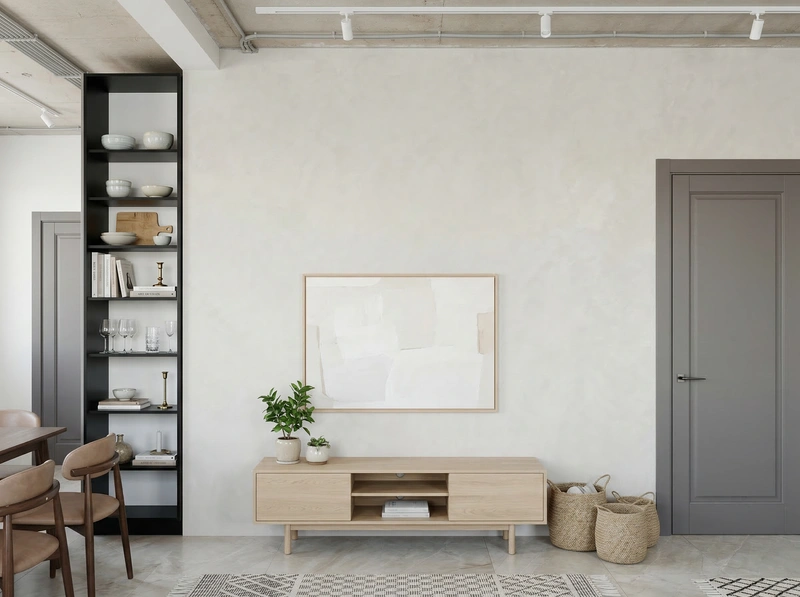 Дизайн интерьера в стиле Сканди — Гостиная от нейросети RoomGPT