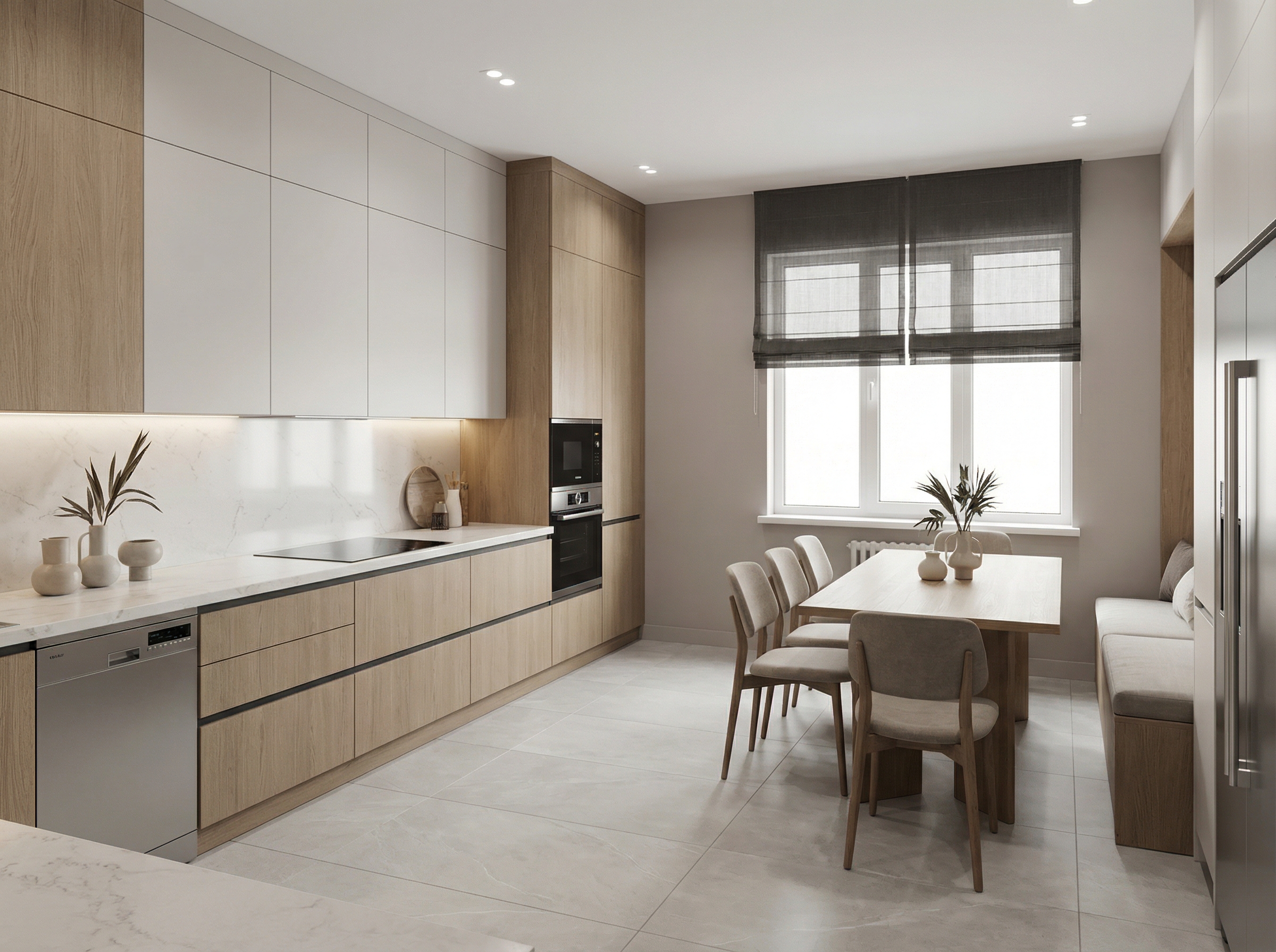 Дизайн кухни в стиле Минимализм — фото интерьера от нейросети RoomGPT