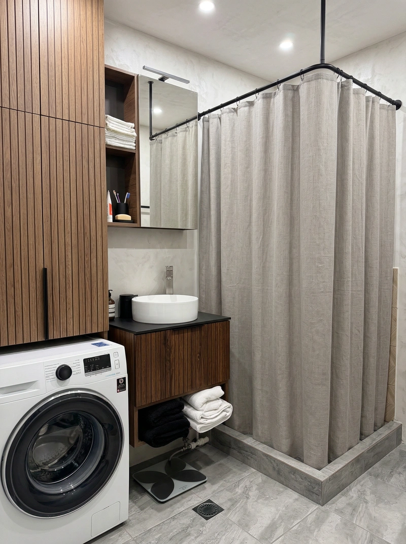 Дизайн ванной в стиле Без стиля — фото интерьера от нейросети RoomGPT