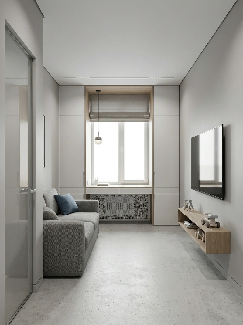 Дизайн детской в стиле Минимализм — фото интерьера от нейросети RoomGPT