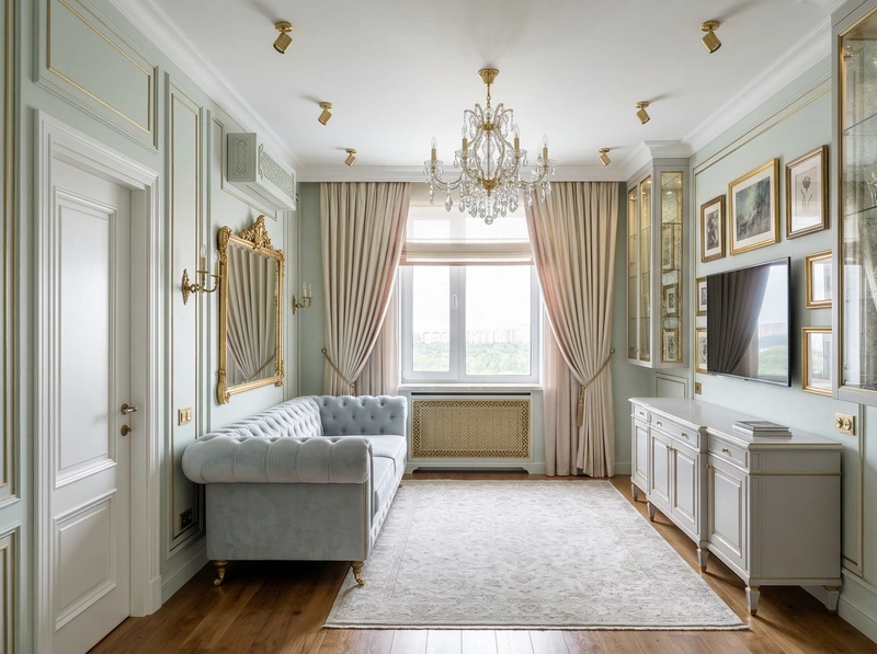 Дизайн интерьера в стиле Неоклассика — Прихожая от нейросети RoomGPT