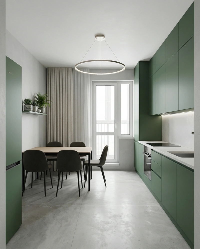 Дизайн кухни в стиле Минимализм — фото интерьера от нейросети RoomGPT