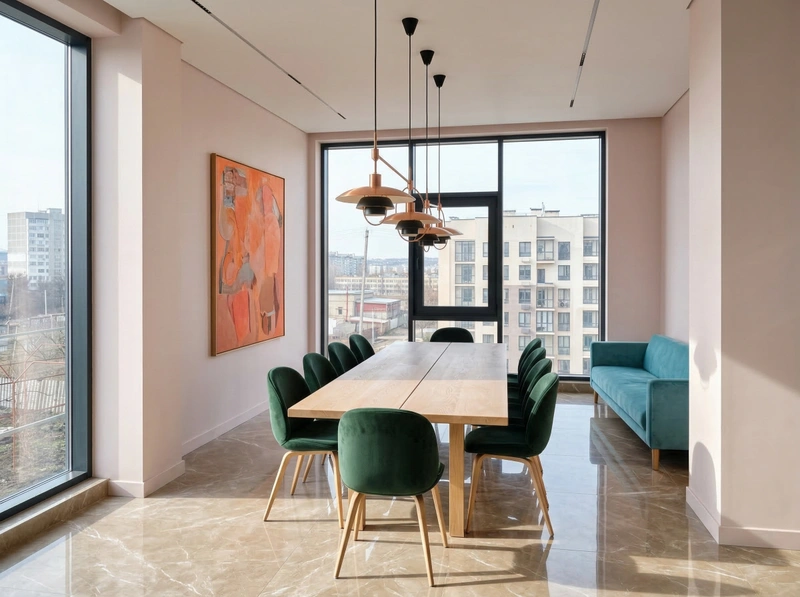 Дизайн кухни в стиле Сканди — фото интерьера от нейросети RoomGPT