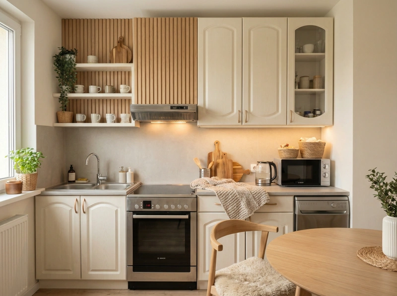 Дизайн интерьера в стиле Хюгге — Кухня от нейросети RoomGPT