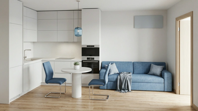 Дизайн интерьера в стиле Хюгге — Гостиная от нейросети RoomGPT