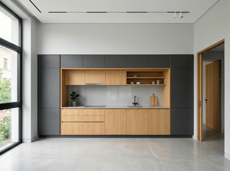 Дизайн кухни в стиле Минимализм — фото интерьера от нейросети RoomGPT