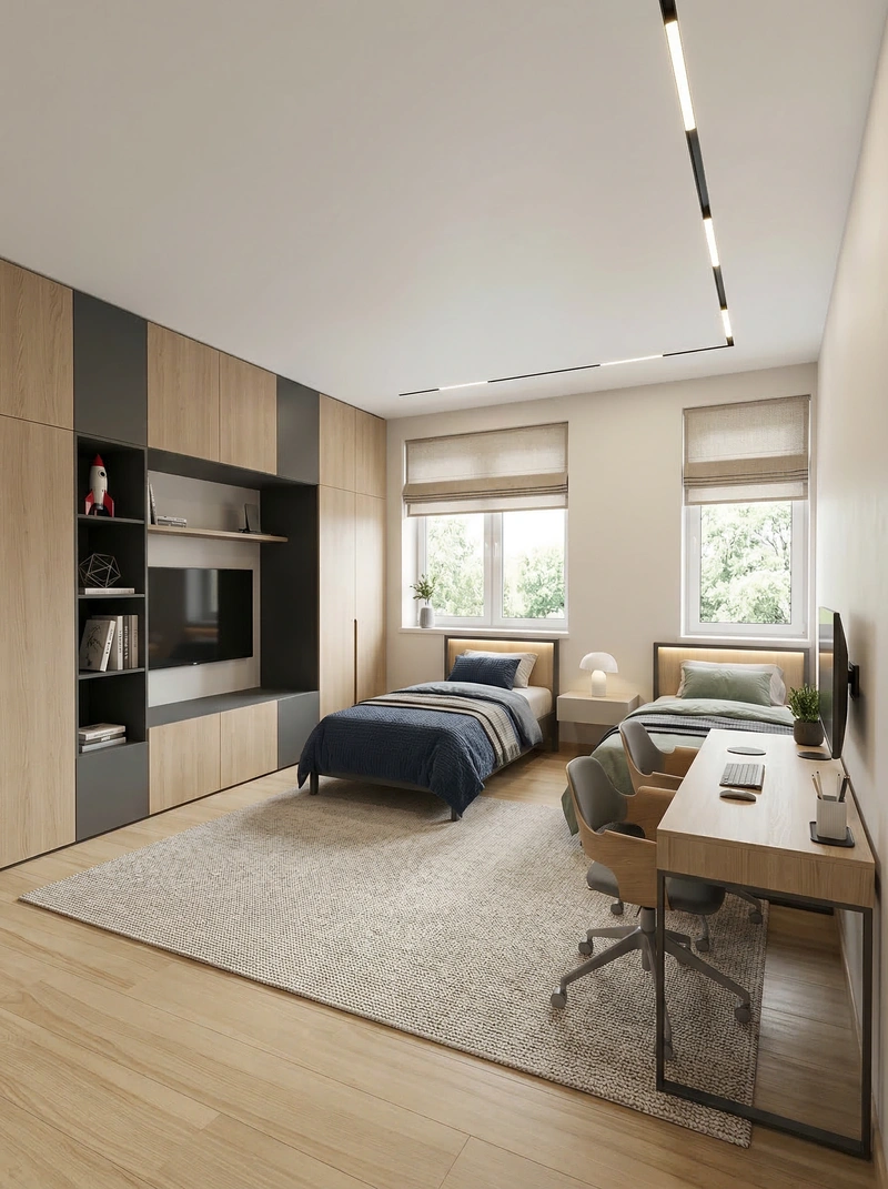 Дизайн интерьера в стиле Минимализм — Детская от нейросети RoomGPT