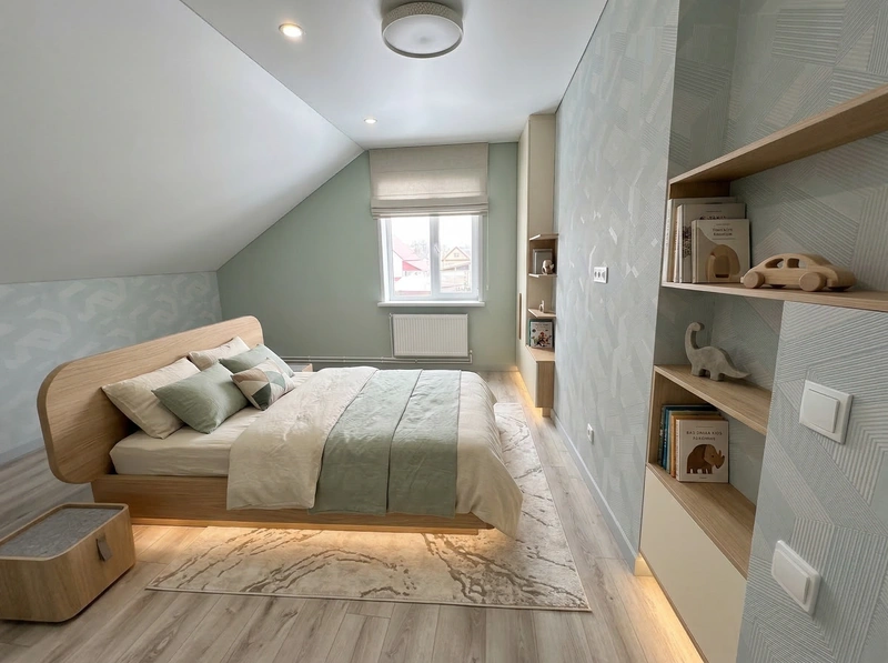 Дизайн интерьера в стиле Минимализм — Детская от нейросети RoomGPT