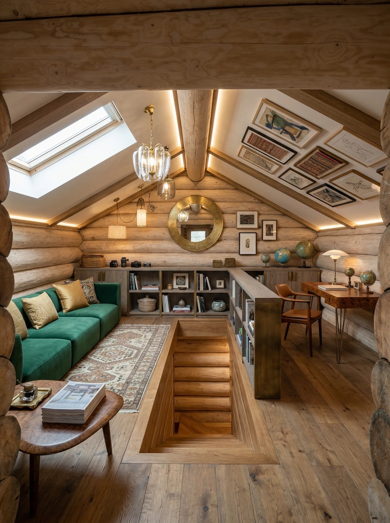 Дизайн интерьера в стиле Эклектика — Гостиная от нейросети RoomGPT