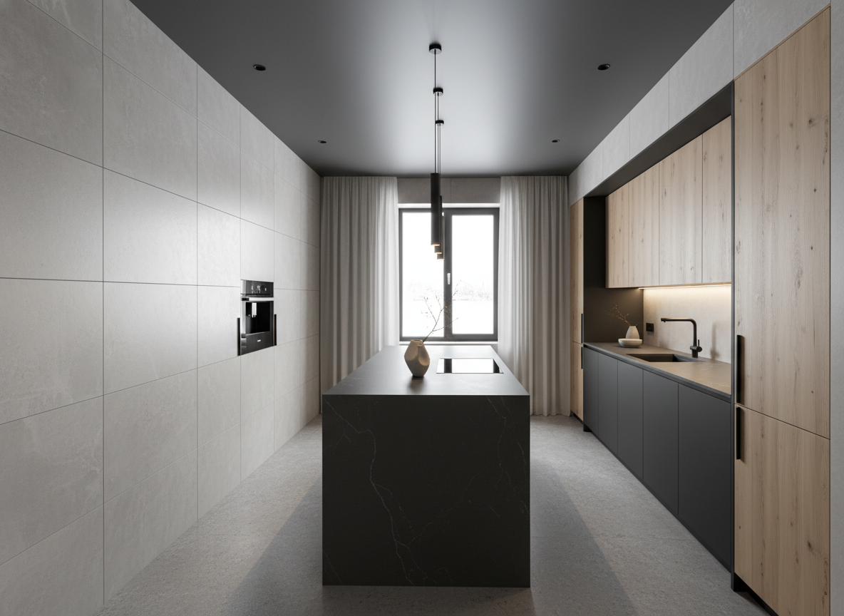 Дизайн кухни в стиле Минимализм — фото интерьера от нейросети RoomGPT