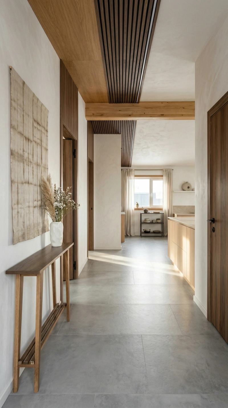 Дизайн гостиной в стиле Japandi — фото интерьера от нейросети RoomGPT