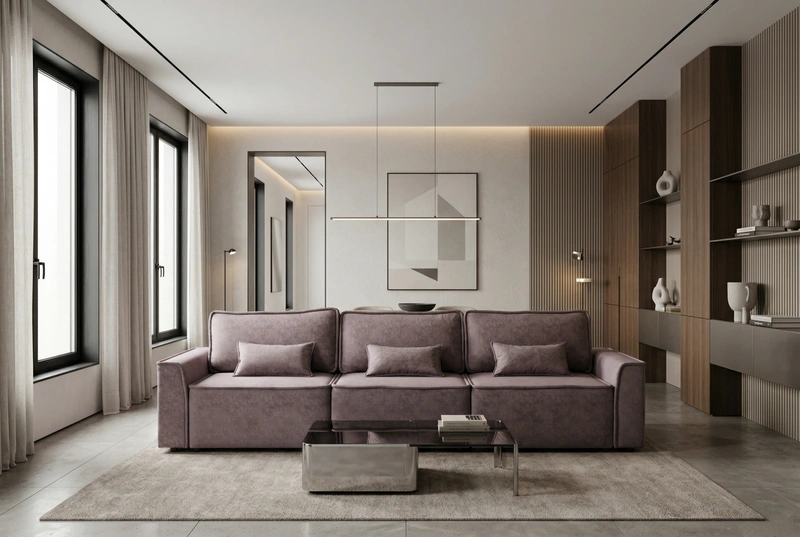 Дизайн гостиной в стиле Контемпорари — фото интерьера от нейросети RoomGPT