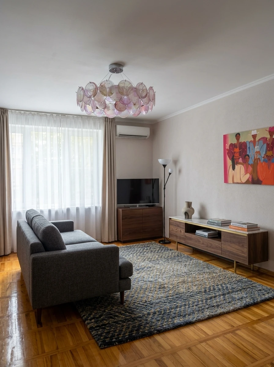 Дизайн гостиной в стиле Без стиля — фото интерьера от нейросети RoomGPT