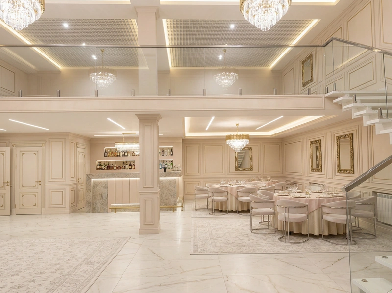 Дизайн гостиной в стиле Неоклассика — фото интерьера от нейросети RoomGPT