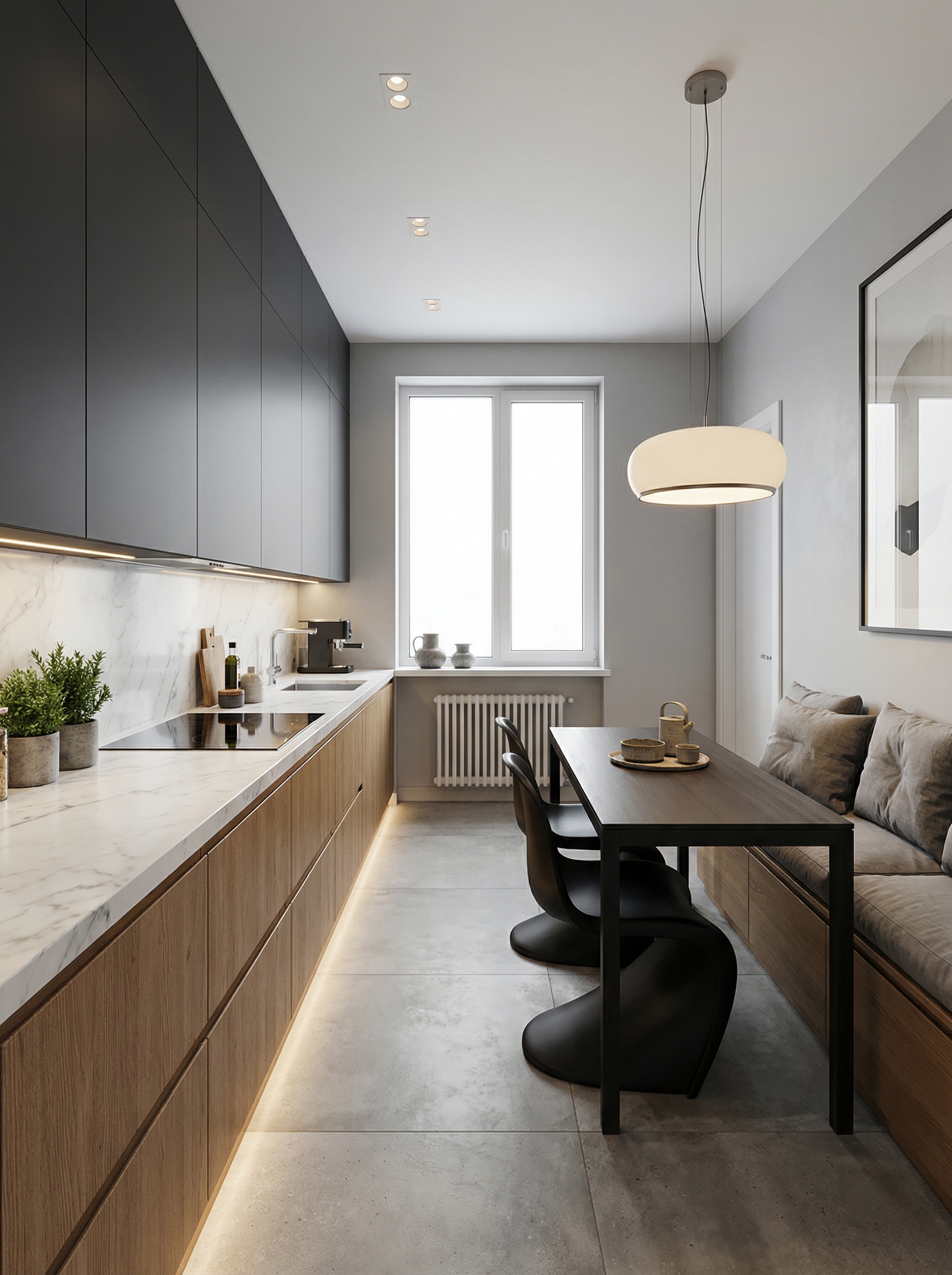 Дизайн кухни в стиле Минимализм — фото интерьера от нейросети RoomGPT