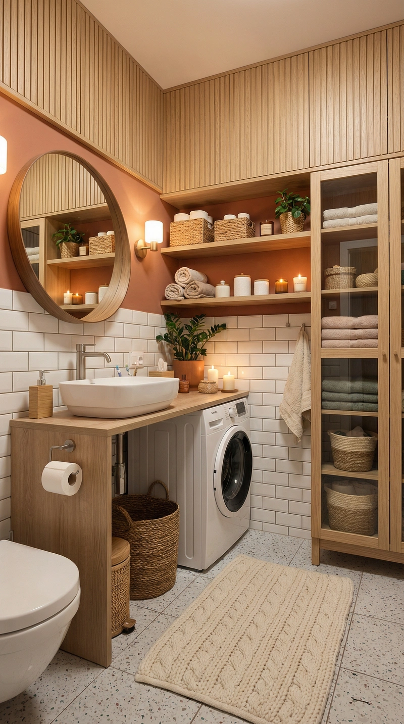 Дизайн интерьера в стиле Хюгге — Ванная от нейросети RoomGPT