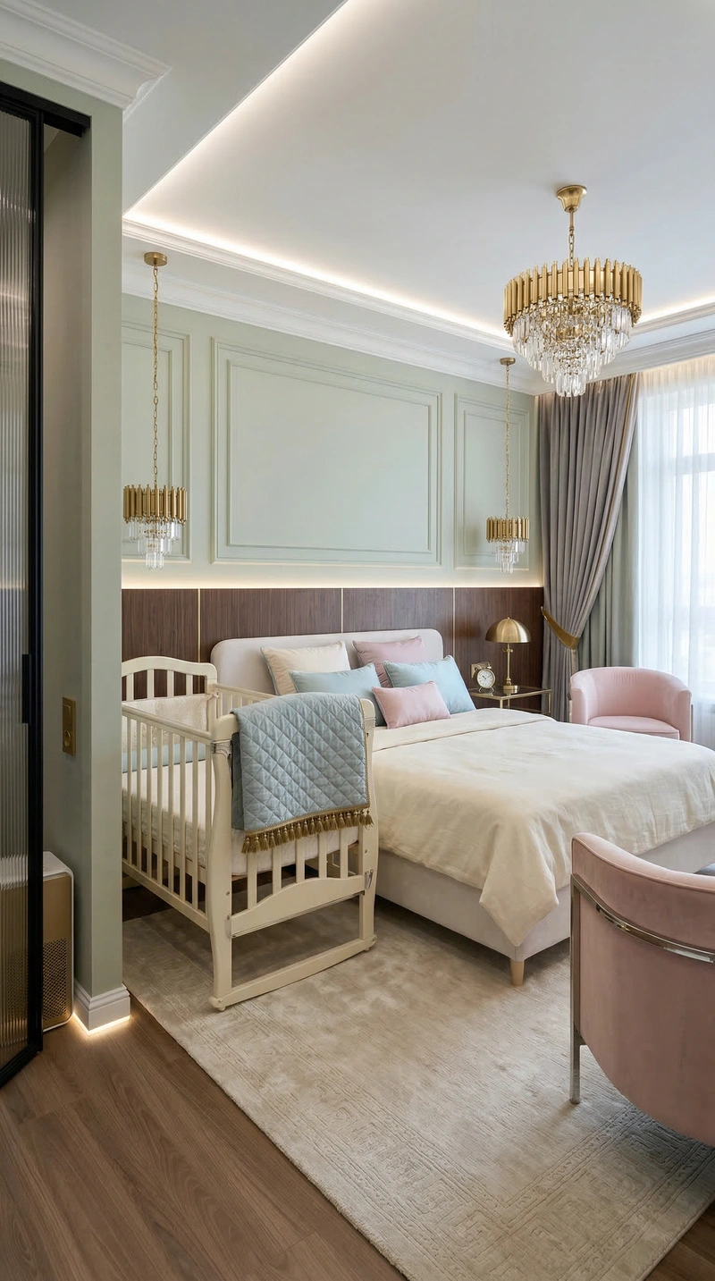 Дизайн интерьера в стиле Неоклассика — Спальня от нейросети RoomGPT