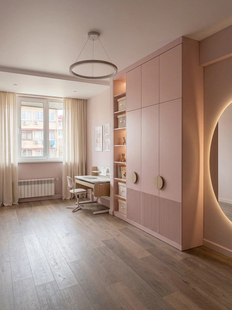 Дизайн детской в стиле Минимализм — фото интерьера от нейросети RoomGPT