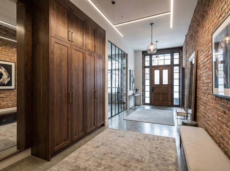 Дизайн интерьера в стиле Лофт — Прихожая от нейросети RoomGPT