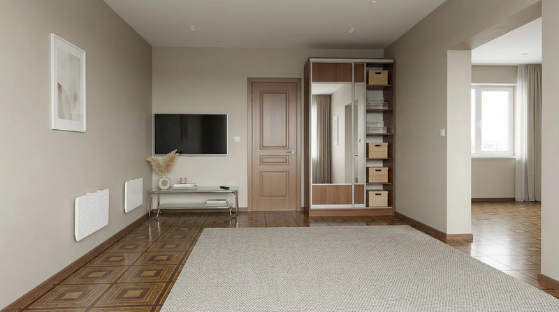 Дизайн интерьера в стиле Минимализм — Гостиная от нейросети RoomGPT