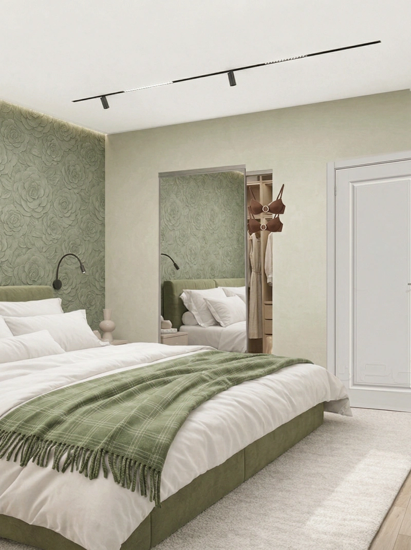 Дизайн интерьера в стиле Сканди — Спальня от нейросети RoomGPT