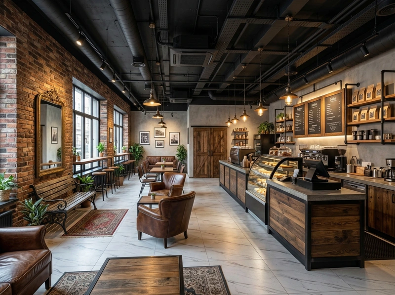 Дизайн кухни в стиле Лофт — фото интерьера от нейросети RoomGPT