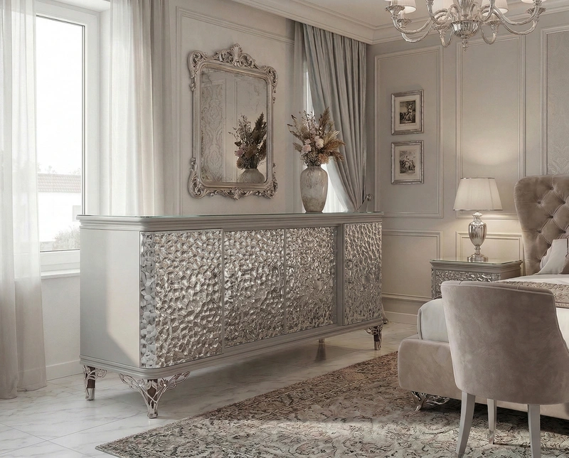 Дизайн спальни в стиле Классика — фото интерьера от нейросети RoomGPT