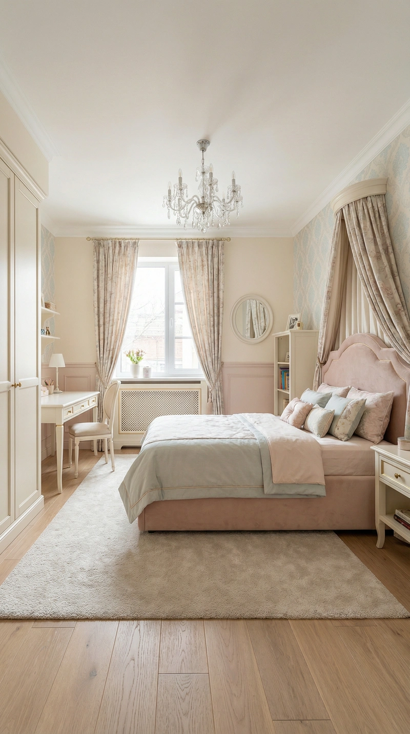 Дизайн интерьера в стиле Классика — Спальня от нейросети RoomGPT