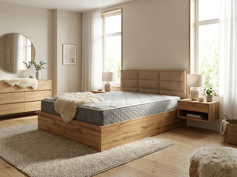 Дизайн интерьера в стиле Сканди — Спальня от нейросети RoomGPT