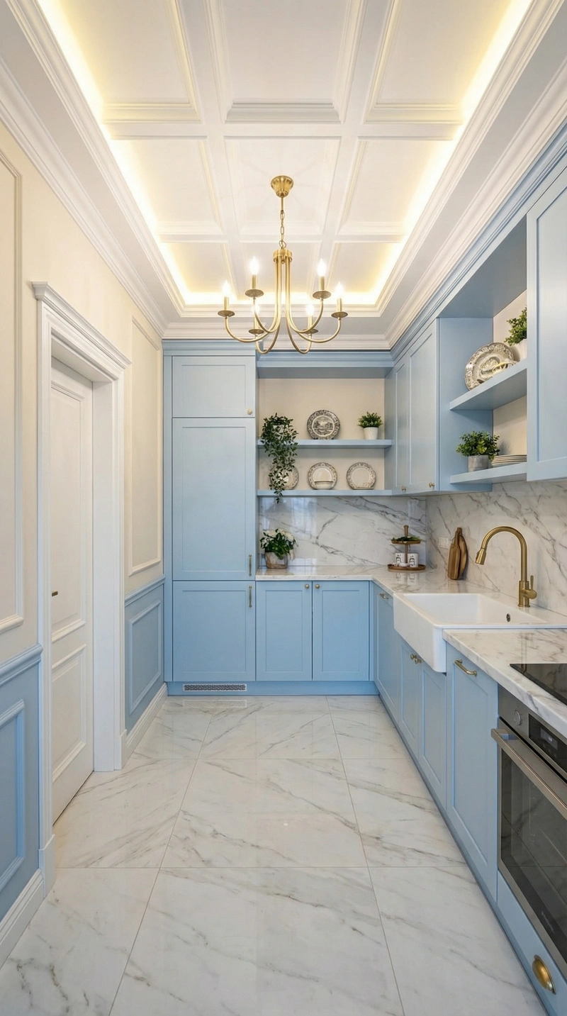 Дизайн интерьера в стиле Классика — Кухня от нейросети RoomGPT